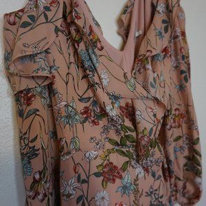 Floral wrap dress